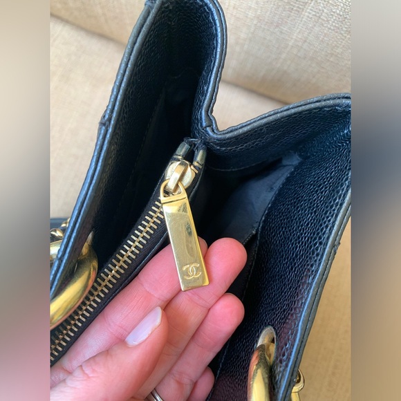 CHANEL Grand Shopper Tote Black Gold AUTHENTIC - Picture 4 of 15